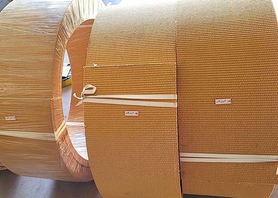 Cuộn vật liệu lót phanh dệt nhựa với dây đồng bên trong cho lớp lót ma sát tời