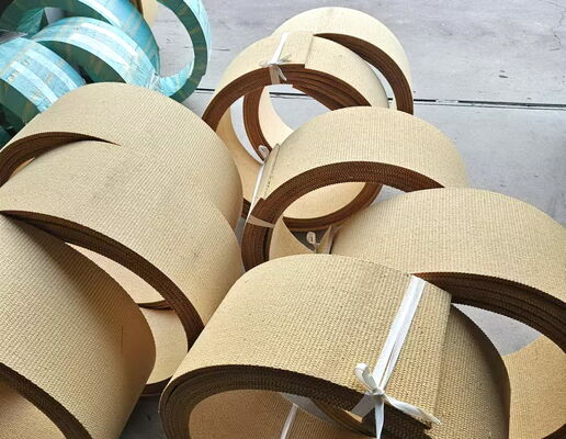 Cuộn vật liệu lót phanh dệt nhựa với dây đồng bên trong cho lớp lót ma sát tời