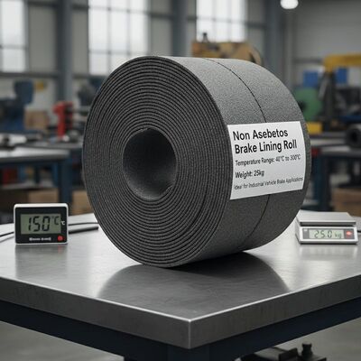 Cuộn má phanh không amiăng, dải nhiệt độ từ 40°C đến 300°C, trọng lượng 25kg, lý tưởng cho ứng dụng phanh xe công nghiệp
