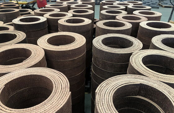 Rolled Brake Lining Dệt Kim Với Dây Đồng Vật Liệu Phanh Dệt Kim Nhựa